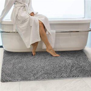 Large Bath Mat Extra Soft Thick Absorbent Non Slip Machine Washable Rug
